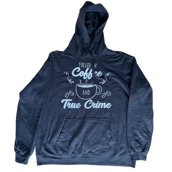 Coffee & Crime Hoodie nwot - Picture 2 of 5